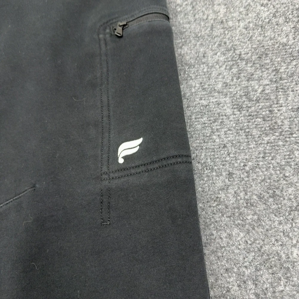 Fabletics Joggers Mens Black Polyester Cotton Cargo Pocket‎ Athletic Streetwear